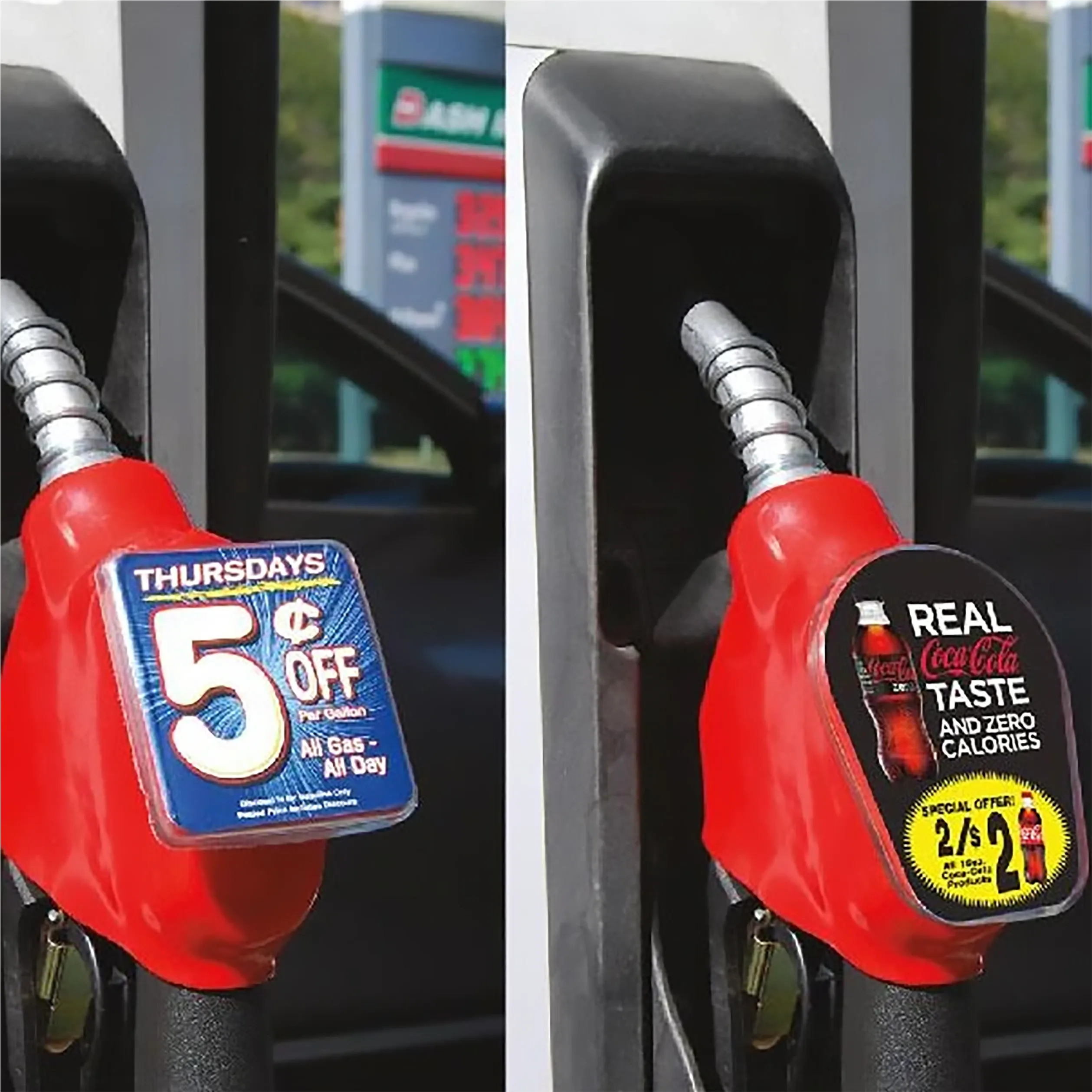 NEEI. Red Fuel Nozzle Talker Boot With Square Top